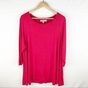 Anthropologie Philosophy Quarter Sleeve Blouse 1x